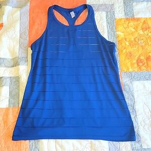 Athleta - Stripe Tank - Blue - Size Small